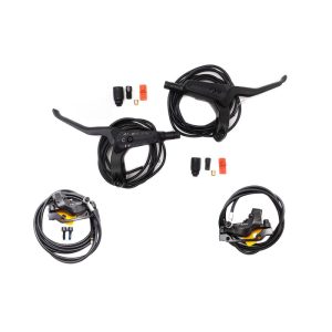 Kit freins hydrauliques NUTT 4 pistons connecteur SM ( 1x AR droite + 1x AV droite)