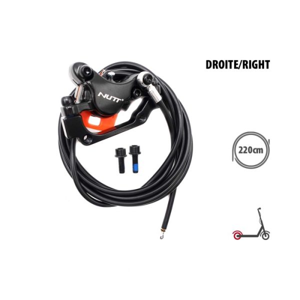 Kit freins hydrauliques NUTT 2 pistons connecteur SM (2 etriers AR droite / AV gauche) – photo 3